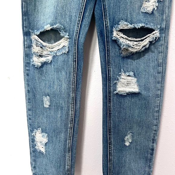 One by one teas spoon 26 awesome baggies Distressed Boyfriend Jeans 26 - Picture 5 of 10